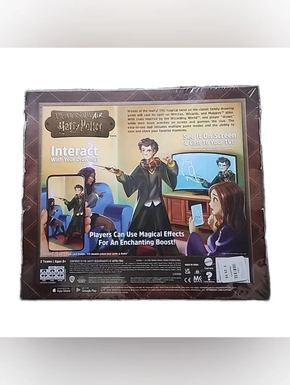 Pictionary Air Harry Potter Wizarding World Interactive Drawing Game New